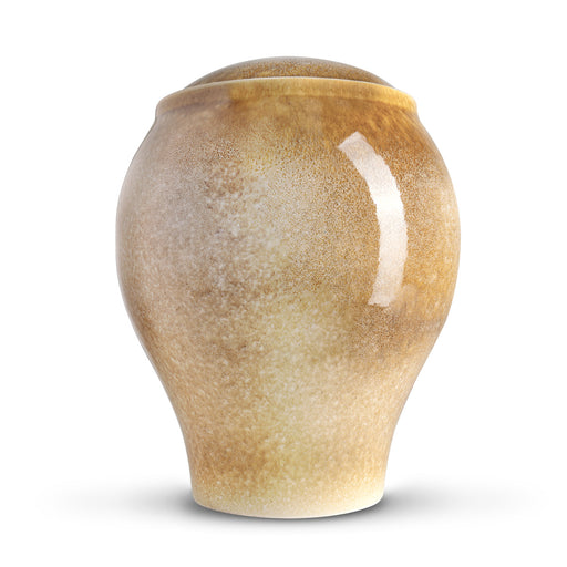 Classic Brown Sand Cremation Urn front view