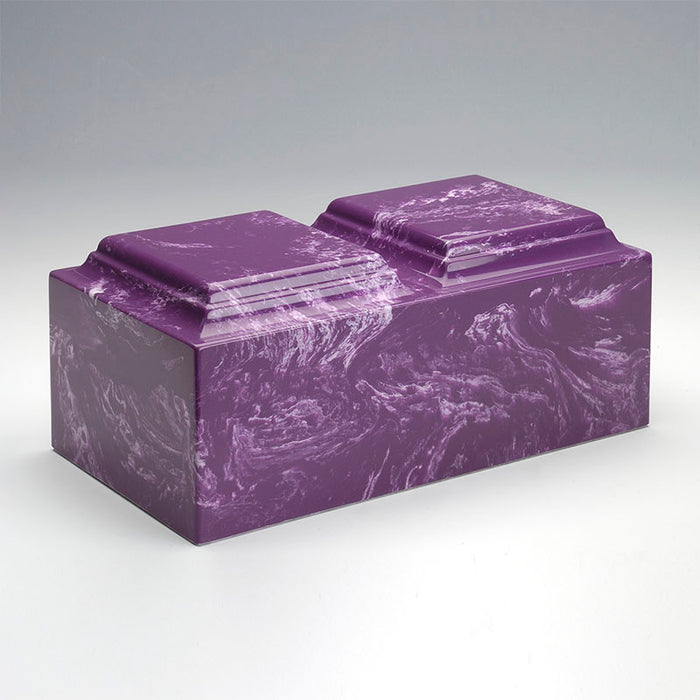 Classic Companion Cultured Marble Urn in Amethyst