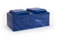 Classic Companion Cultured Marble Urn in Cobalt