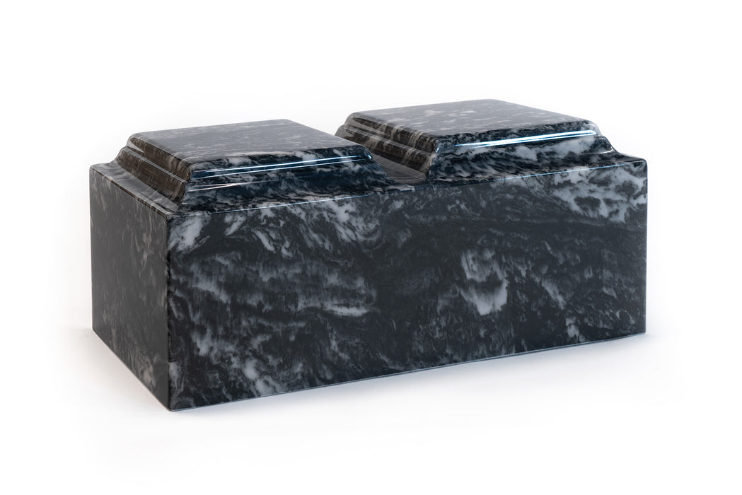 Classic Companion Cultured Marble Urn in Ebony
