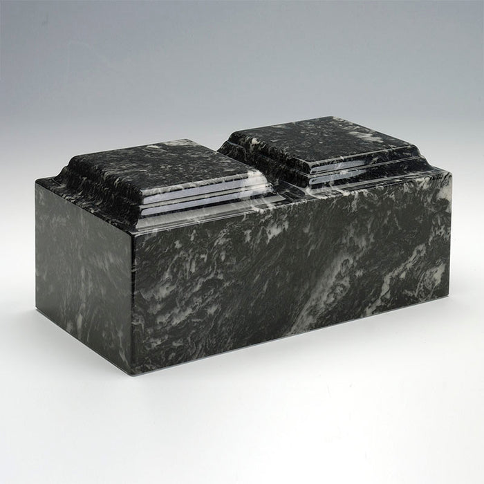 Classic Companion Cultured Marble Urn in Ebony