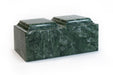 Classic Companion Cultured Marble Urn in Emerald