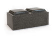 Classic Cultured Granite Companion Urn - Kodiak Brown