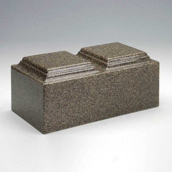 Classic Cultured Granite Companion Urn - Kodiak Brown