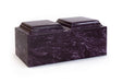 Classic Cultured Marble Companion Urn in Merlot