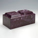 Classic Cultured Marble Companion Urn in Merlot