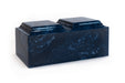 Classic Cultured Marble Companion Urn in Navy