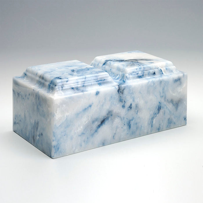 Classic Cultured Onyx Companion Urn in Sapphire Blue