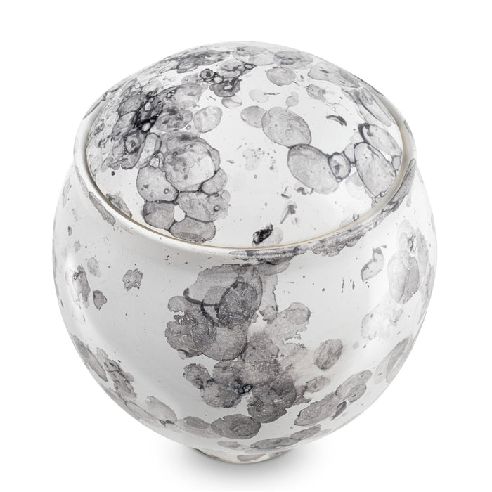 Classic Marbled White Cremation Urn to view