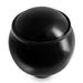 Classic Pure Black Cremation Urn top view