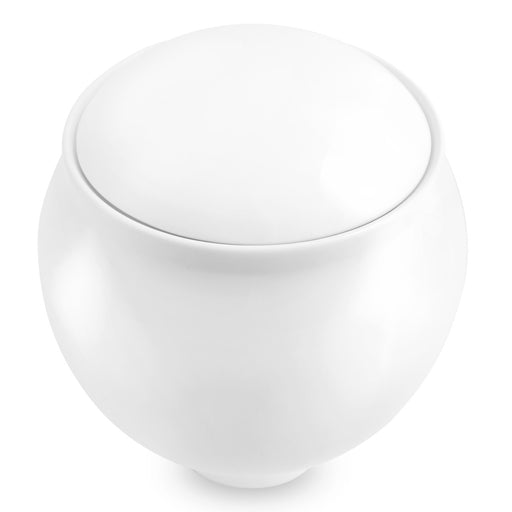 Classic Pure White Cremation Urn top view