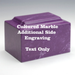 Additional Side Text only Engraving for Cultured Marble Urns