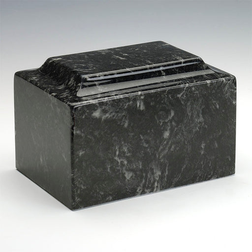 Classic Cultured Marble Urn in Ebony