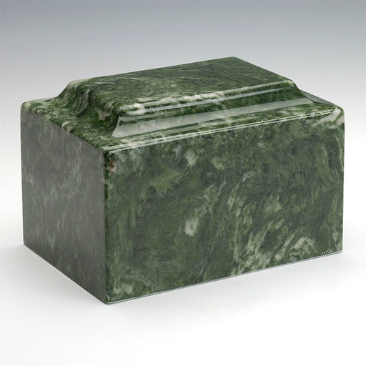 Classic Cultured Marble Urn in Emerald