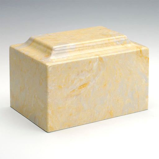 Classic Cultured Marble Urn in Gold