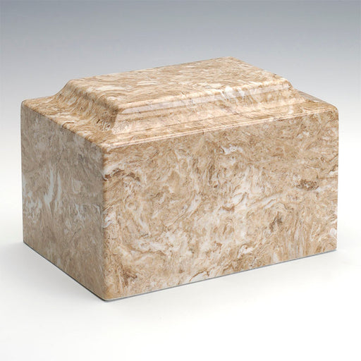 Classic Cultured Marble Urn in Syrocco