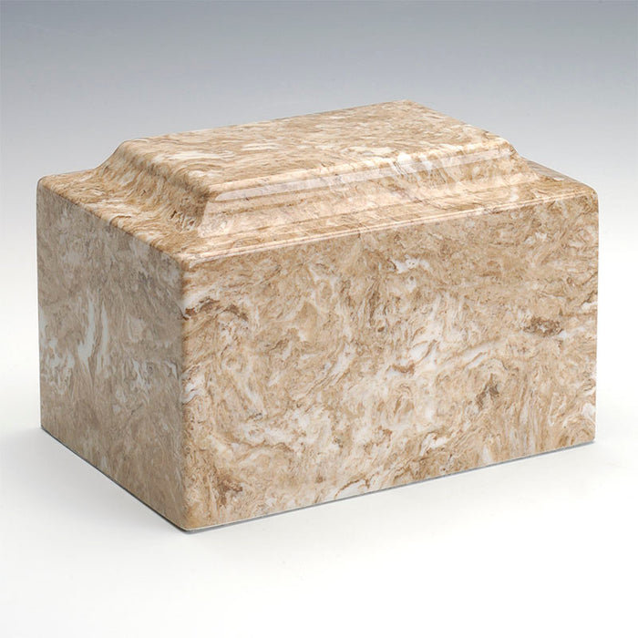 Classic Cultured Marble Urn in Syrocco