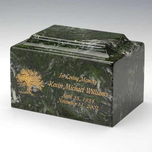 Classic Cultured Marble Urn - Personalized