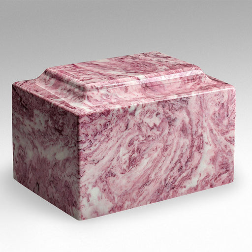 Classic Cultured Marble Urn - Wild Rose