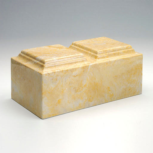 Classic Companion Cultured Marble Urn in Gold