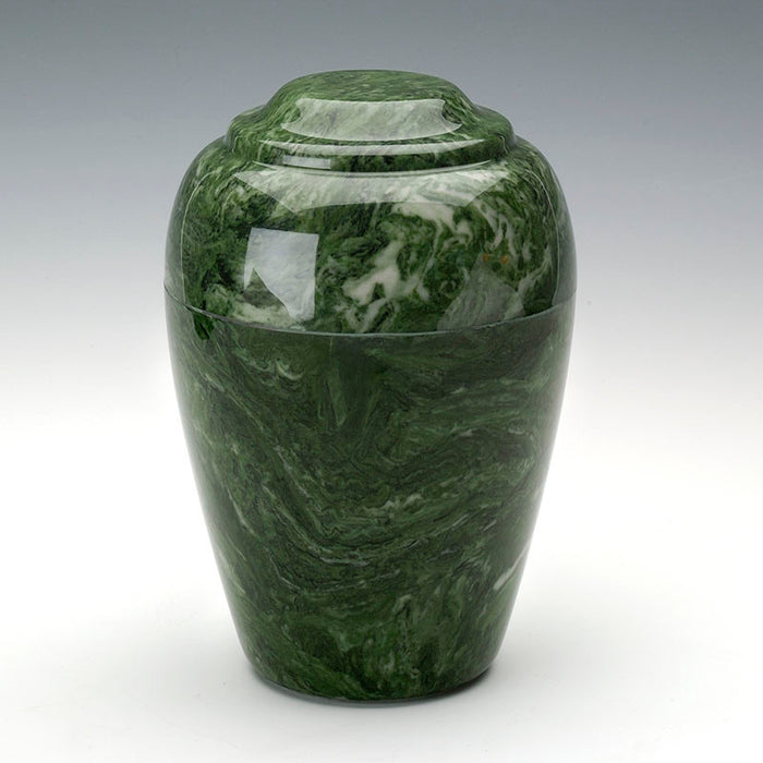 Grecian Cultured Marble Urn in Emerald