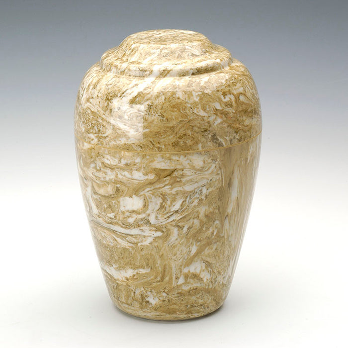 Grecian Cultured Marble Cremation Urn in Neptune