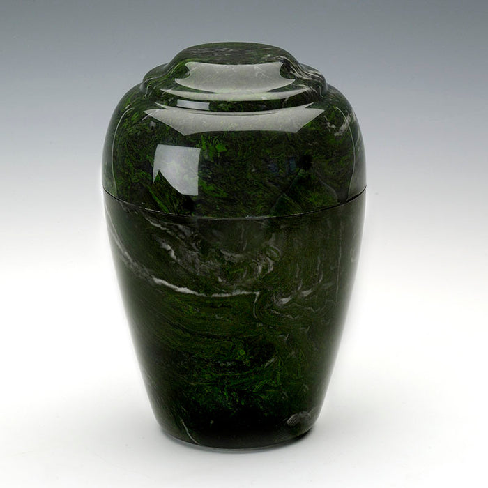 Grecian Cultured Marble Urn in Verde