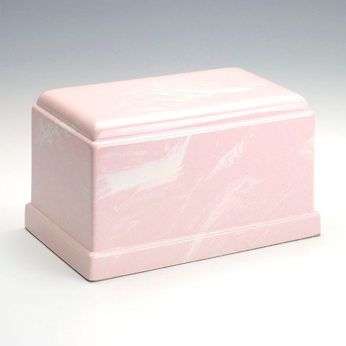 Olympus Cultured Marble Urn in Pink