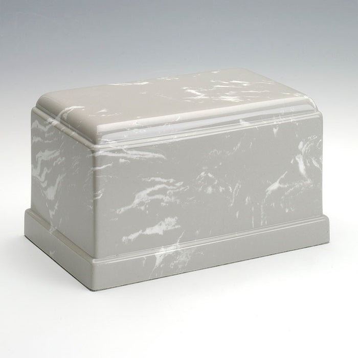 Olympus Cultured Marble Urn in Silver Gray