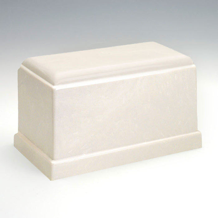 Olympus Cultured Marble Urn in White