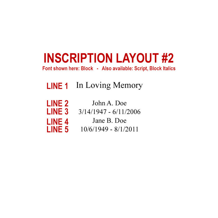 Inscription Layout #2