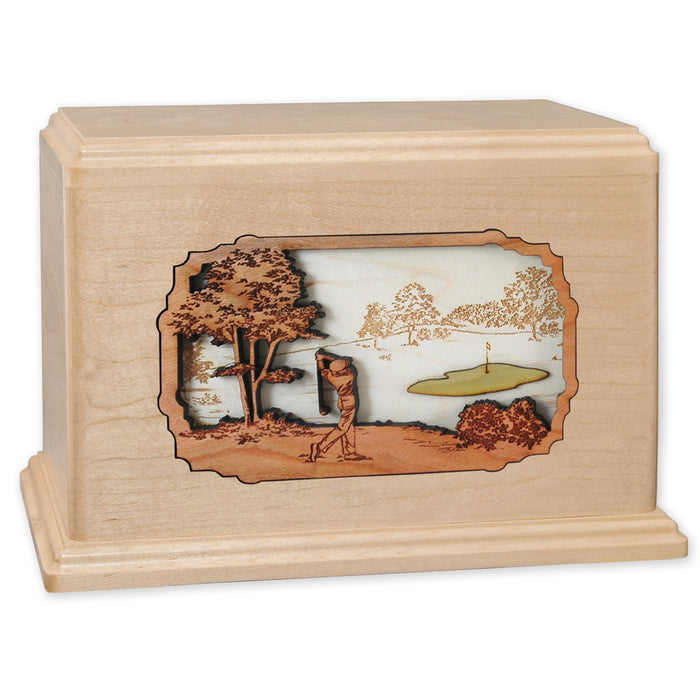 Golf Companion Urn - Maple Wood