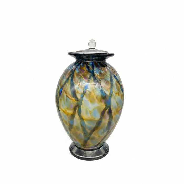 Companion glass urn with Amato shape and evening colors
