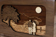 Laser engraved inlay