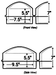 Coronet Vault size schematic 