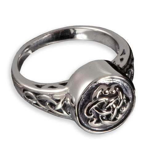 Sterling Silver Celtic Cremation Ring