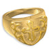 14k Gold Men's Cross Cremation Ring