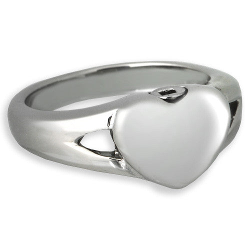 Elegant Heart Cremation Ring