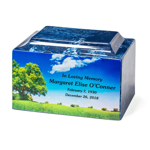 Full color custom photo for marble urns