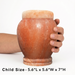 Dahlia - Pink Himalayan Salt Urn - Child Size