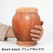 Dahlia - Pink Himalayan Salt Urn - Small Adult