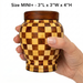 Dama - Patchwork Wood Urn - Mini +