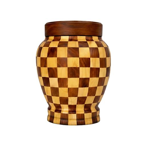 Dama - Patchwork Wood Urn