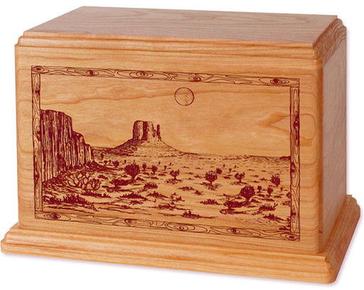 Desert Mesa Cremation Urn - Natural Cherry