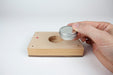 Metal keepsake urn vessel removes to fill
