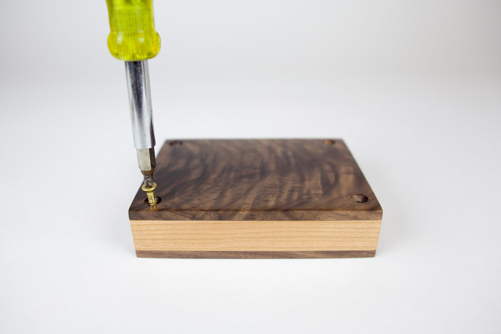 Back panel removes easily with standard screws
