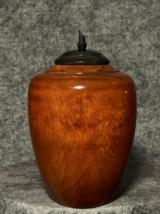 Divine Birch Turned Urn 29 - angle 2