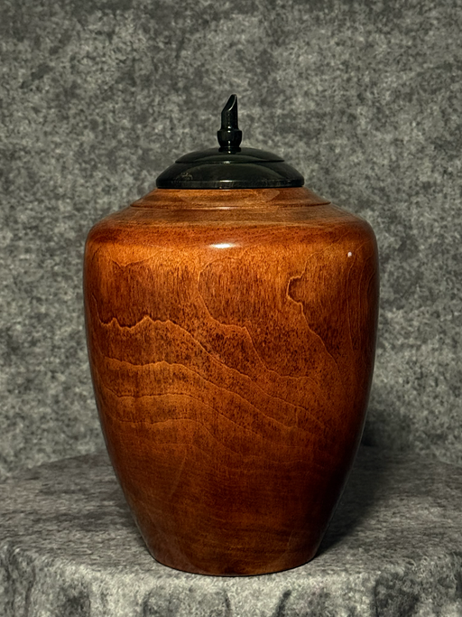 Divine Birch Turned Urn 30 - angle 2