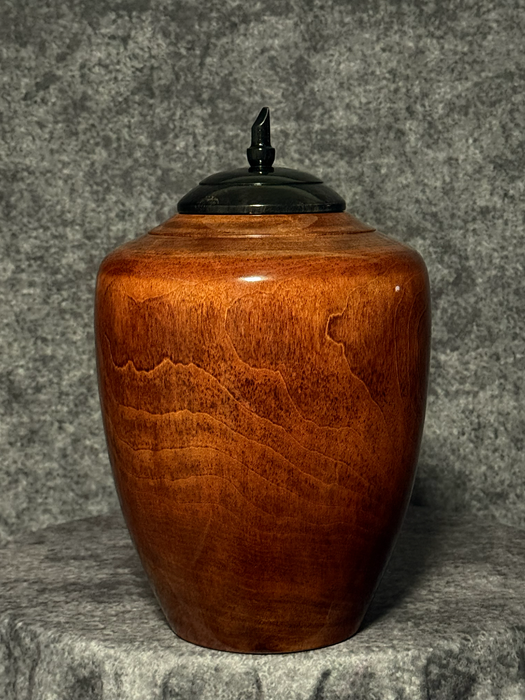 Divine Birch Turned Urn 30 - angle 2
