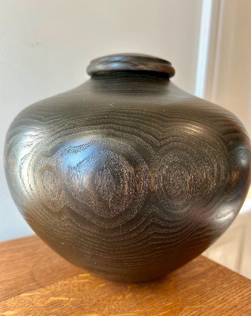 Ebonized Honey locust Turned Urn 76